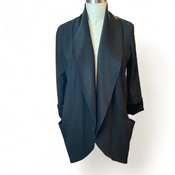 ARITZIA Wilfred Chevalier Jacket Relaxed Open-front Blazer 3/4 Sleeve Size 0 - Picture 6 of 12